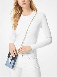 Image result for Saffiano Leather Smartphone Crossbody Bag