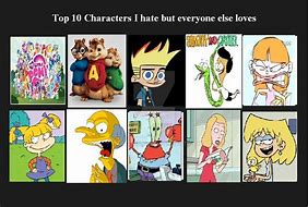 Image result for 50 Hated Characters Meme