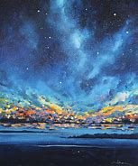 Image result for Night Sky Paintintg