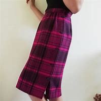Image result for Black Plaid Skirt with Little Light Pink