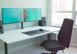 Image result for Good Desk for Dual Monitors