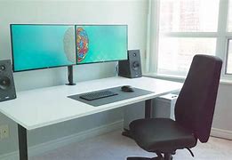 Image result for Computer Desk and TV Setup