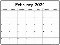 Image result for February 2024 Calendar Printable