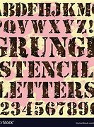 Image result for Grunge Stencil Font