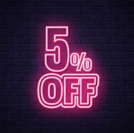 Image result for 5 Percent Off