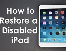 Image result for Unlock Disabled iPad without iTunes