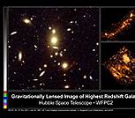 Image result for Lensed Galaxy Cluster
