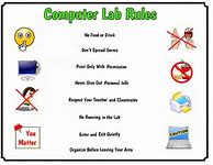 Image result for Computer Lab Rules Online Worksheets