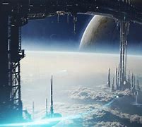 Image result for Futuristic Space Cities