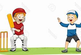 Image result for Boy Playing Cricket Clip Art