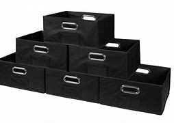 Image result for Black Fabric Small Bin Drawer Storage Cabinet
