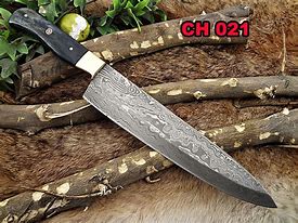 Image result for Damascus Steel Kitchen Knife