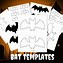 Image result for Bat Template Printable 3D Black