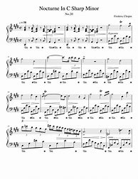 Image result for Nocturne in C Sharo Minor