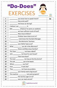 Image result for Questions with Did Worksheet