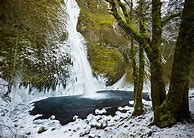 Image result for Horsetail Falls Winter