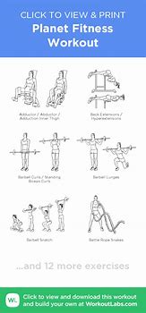 Image result for Planet Fitness Machine Workout Plan