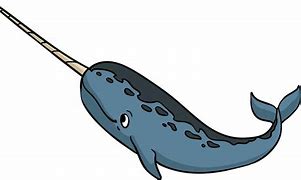 Image result for Construction-Paper Cartoon Narwhal