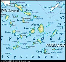 Image result for Cyclades Map