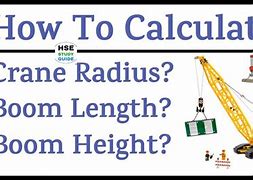 Image result for Crane Lift Radius