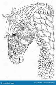 Image result for Horse Head Adult Coloring Pages