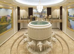 Image result for Baptistry LDS Temple Houston