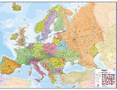 Image result for Wall Map of Europe