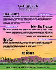 Image result for Cochella Lineup Template