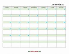 Image result for 2018 Blank Printable Monthly Calendar