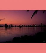 Image result for Poster of Miami Skyline in Purple