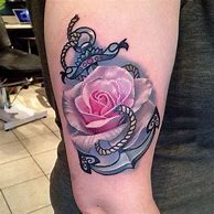 Image result for Anchor Rose Tattoo Designs