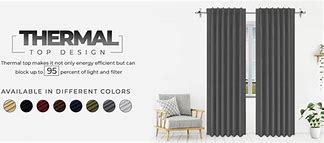 Image result for 63 Inch Thermal Curtains