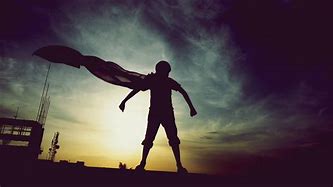 Image result for Child with Cape Silhouette Images