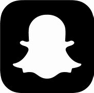 Image result for Snapchat Logo in White and Blzck