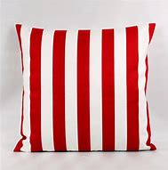 Image result for Red and White Striped Pillow Covers