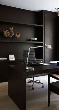 Image result for Beautiful Home Office Inspiration with Black Desk