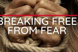Image result for Cartoon of Someone Breaking Free of Fear