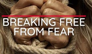 Image result for Cartoon of Someone Breaking Free of Fear