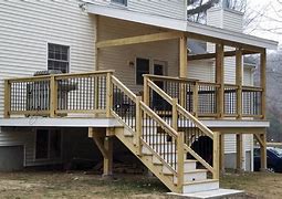 Image result for Deck Stair Railing