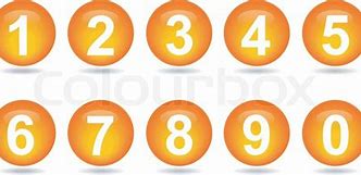 Image result for Neon Orange Clip On Numbers