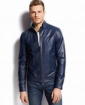 Image result for Leather Jacket Blue Jimmy Jazz