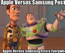 Image result for Apple vs Samsung Size Memes