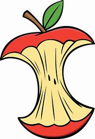 Image result for Green Apple Core Cartoon