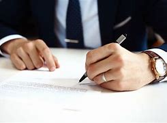 Image result for Signing a Document