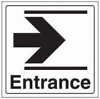 Image result for Entrance Arrow Sign