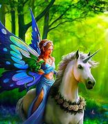 Image result for Unicorn and Mystical Fairies