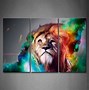 Image result for Colorful Lion Artwork