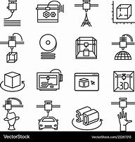 Image result for 3D Printer Symbol Vector