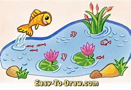 Image result for Cute Pond Drawing