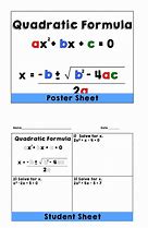 Image result for Quadratic Formula Poster